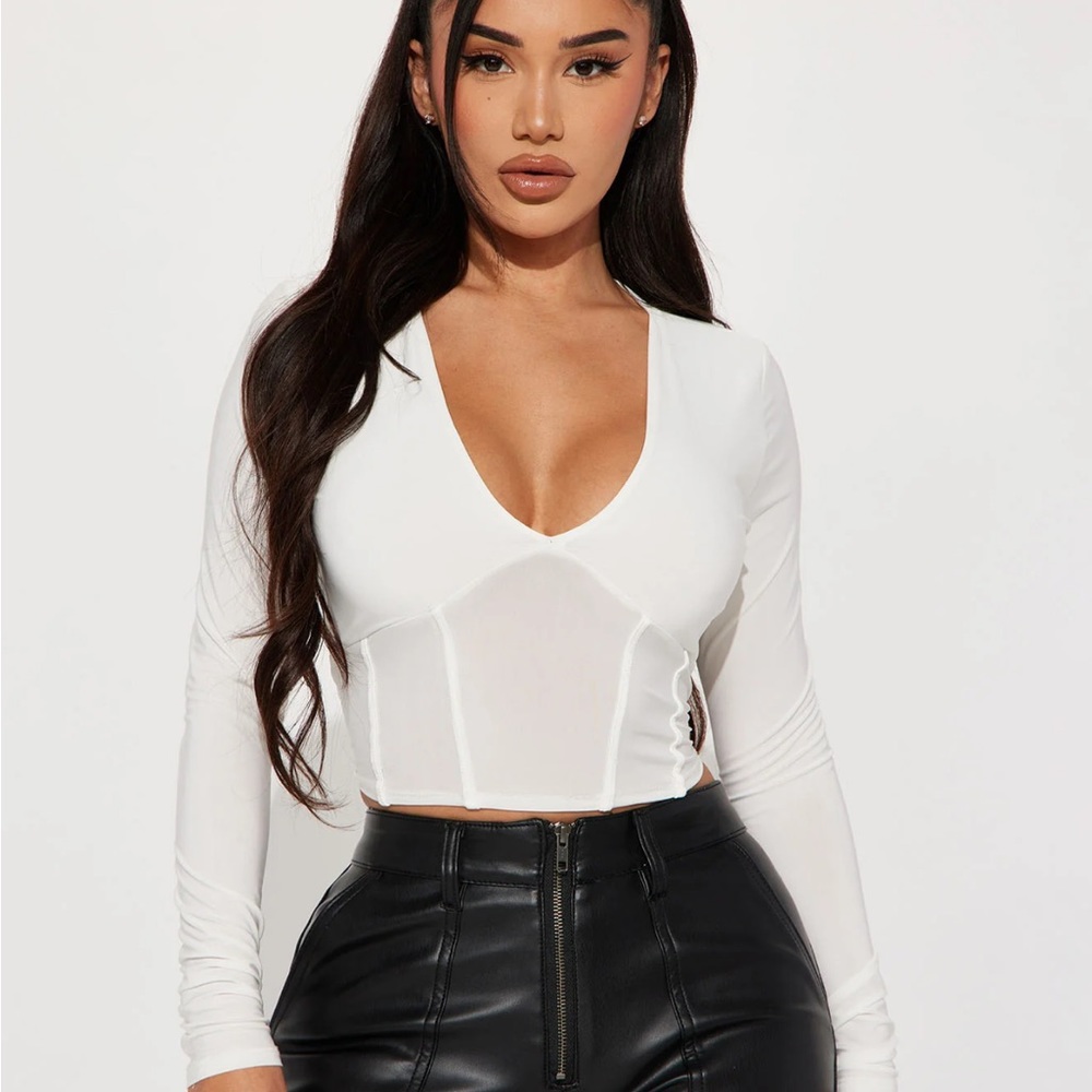 Fashion Nova Top in Black